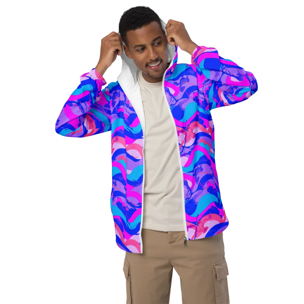Electric Undertow on Men's Windbreaker — Front