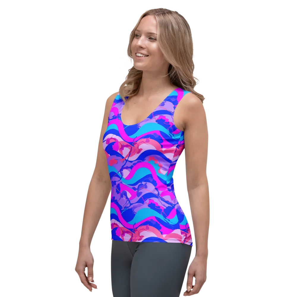 Electric Undertow on Women's Tank Top — Left Front