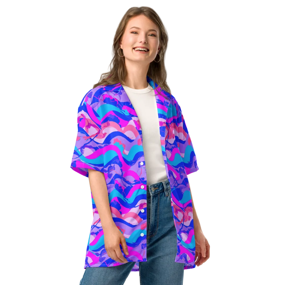Electric Undertow on Button Shirt — Front