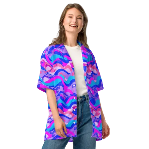 Electric Undertow on a Button Shirt