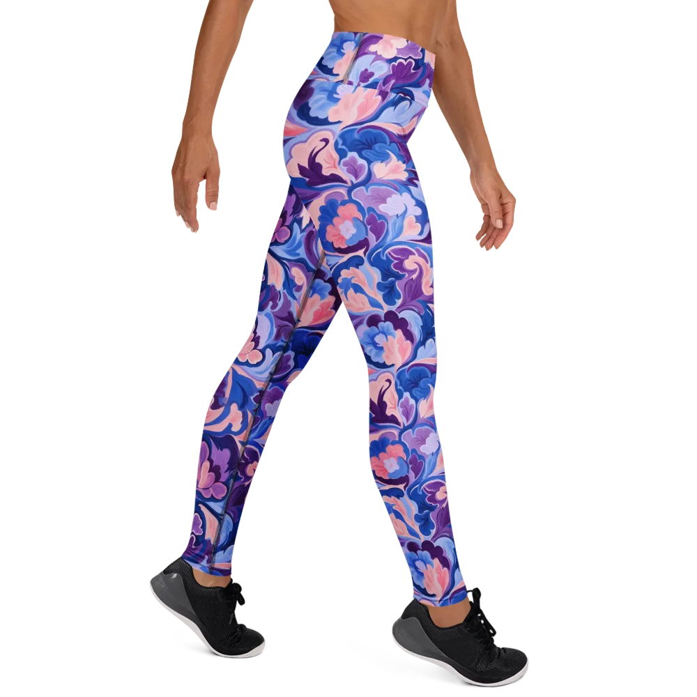 Violet Rococo on Yoga Leggings — Right