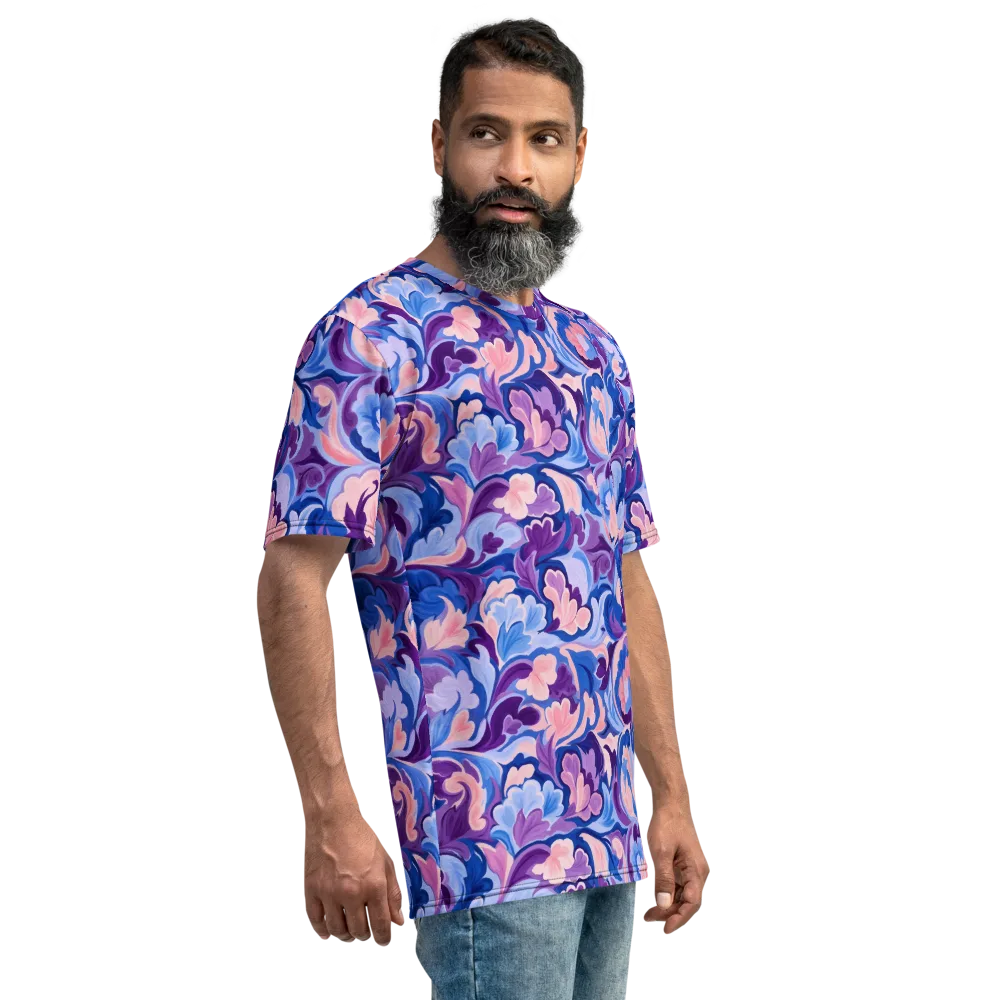 Violet Rococo on Men's Crew Neck T-Shirt — Right