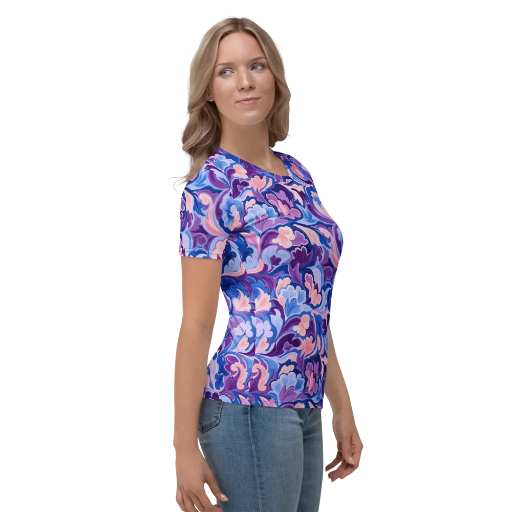 Violet Rococo on Women's Crew Neck T-Shirt — Right