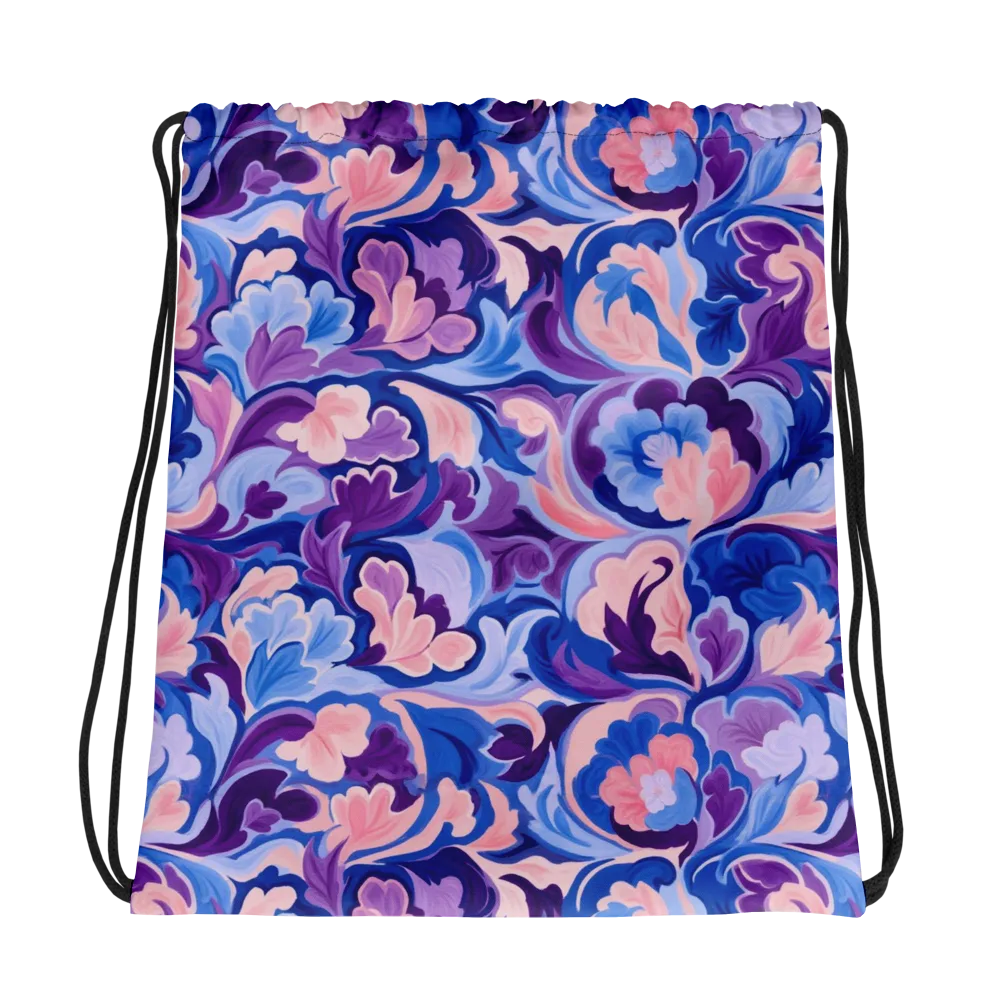 Violet Rococo on Drawstring Bag — Photo