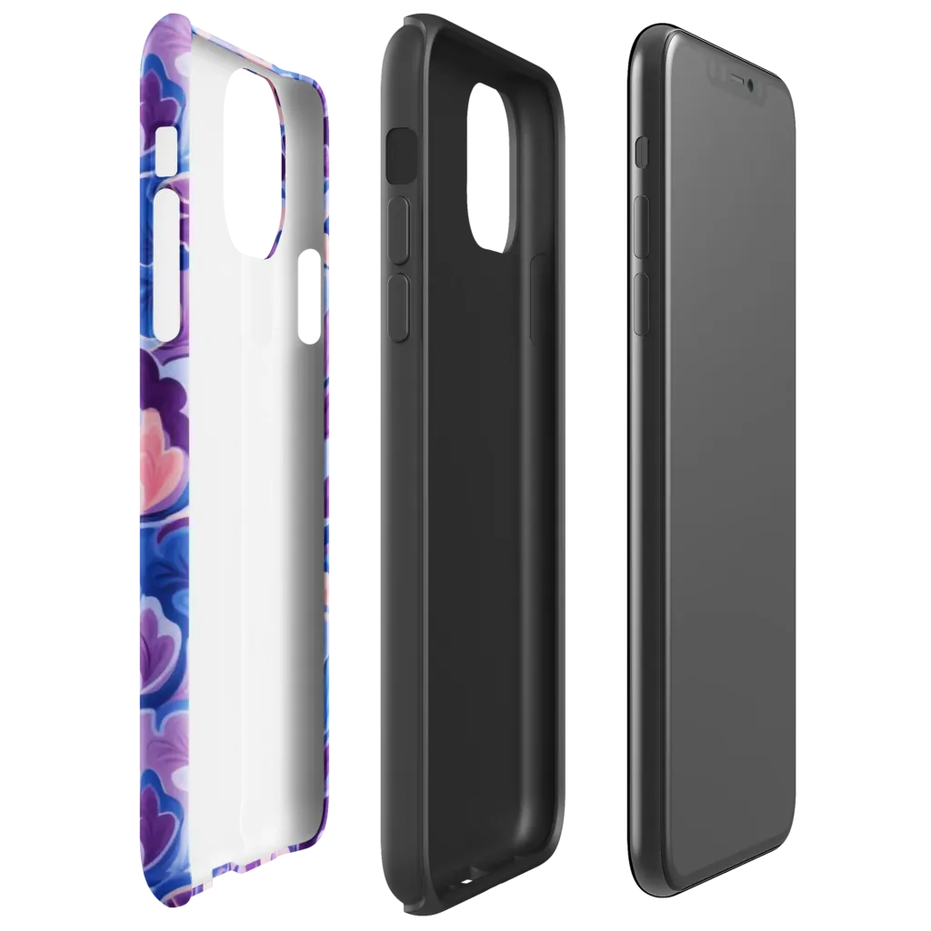 Violet Rococo on Tough Case for iPhone® — Right