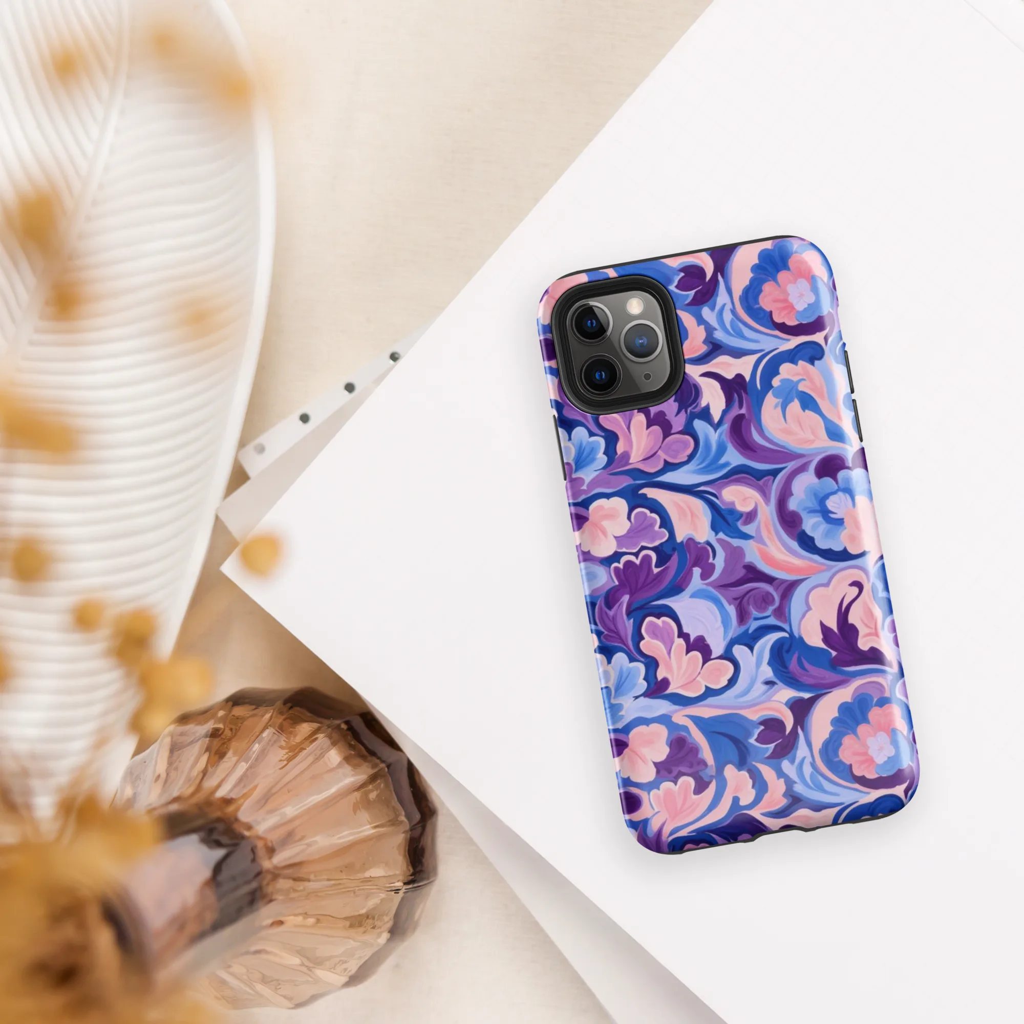 Violet Rococo on Tough Case for iPhone® — Front