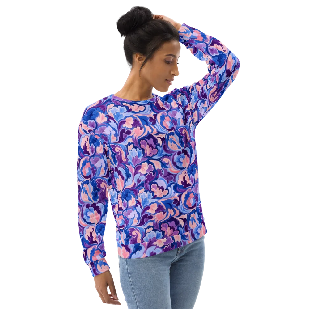 Violet Rococo on Sweatshirt — Right Front