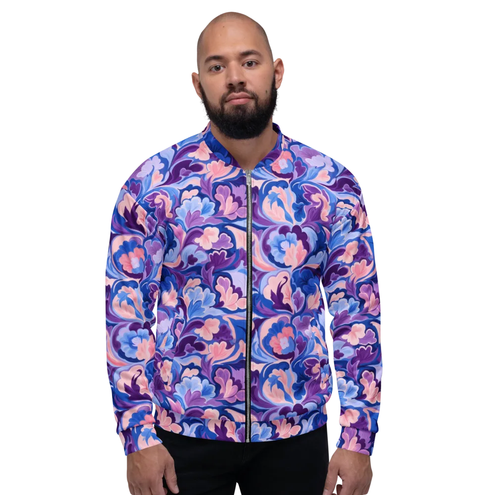 Violet Rococo on Bomber Jacket — Front