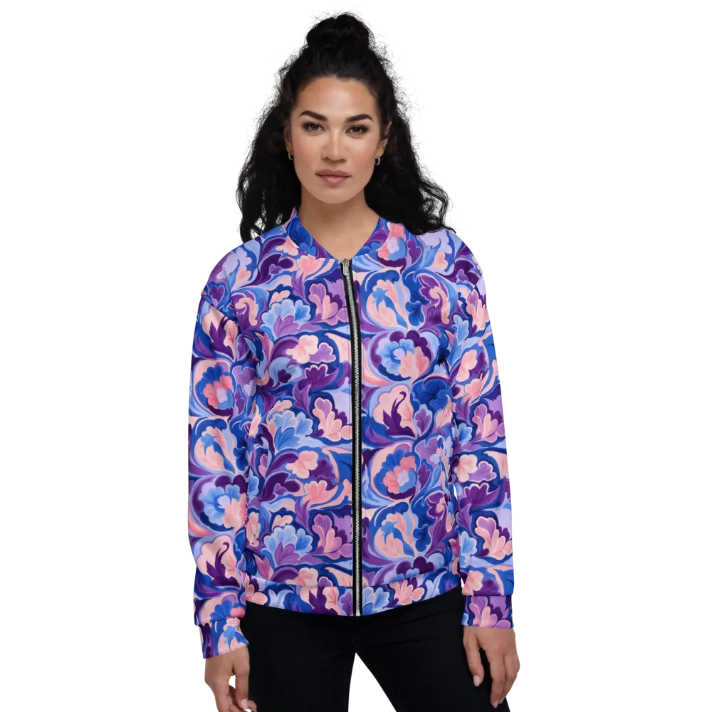 Violet Rococo on Bomber Jacket — Front