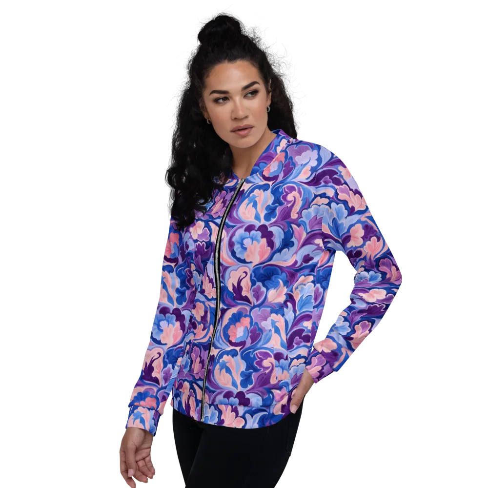 Violet Rococo on Bomber Jacket — Left