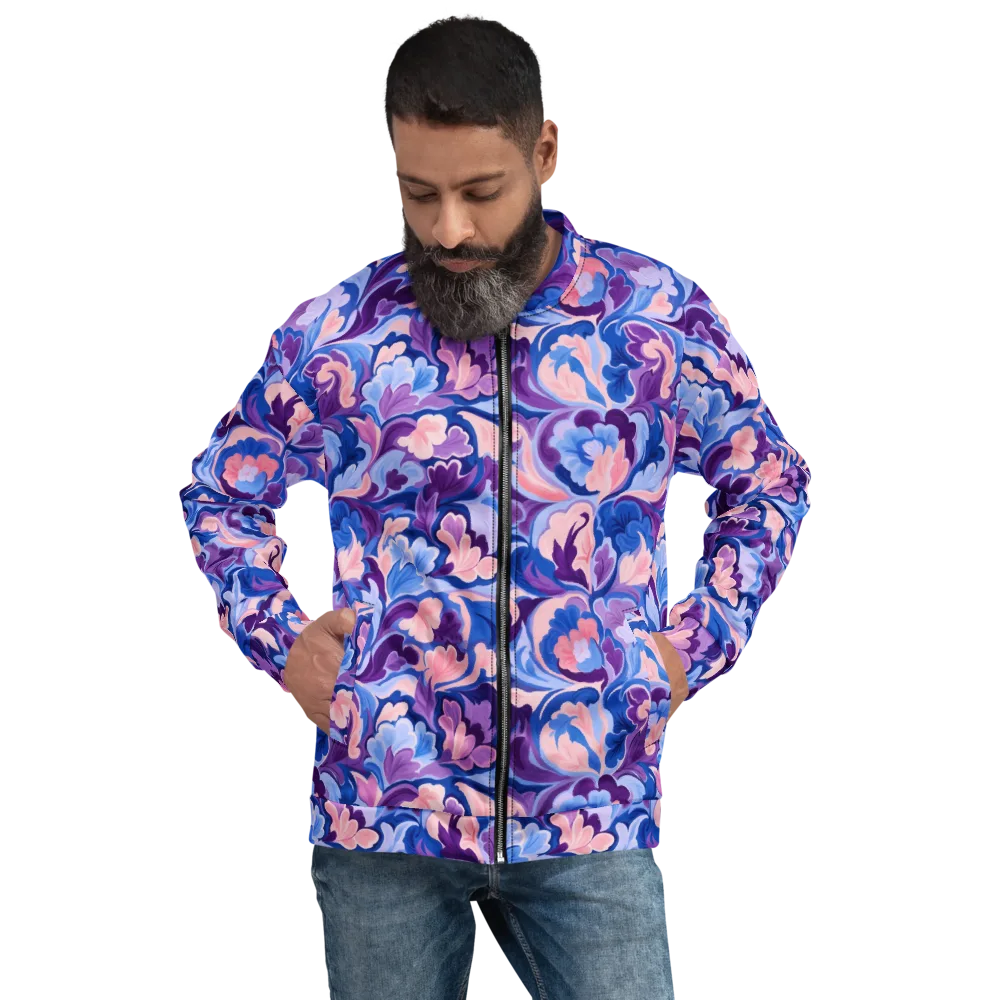 Violet Rococo on Bomber Jacket — Front
