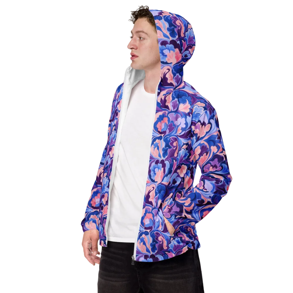 Violet Rococo on Men's Windbreaker — Left Front