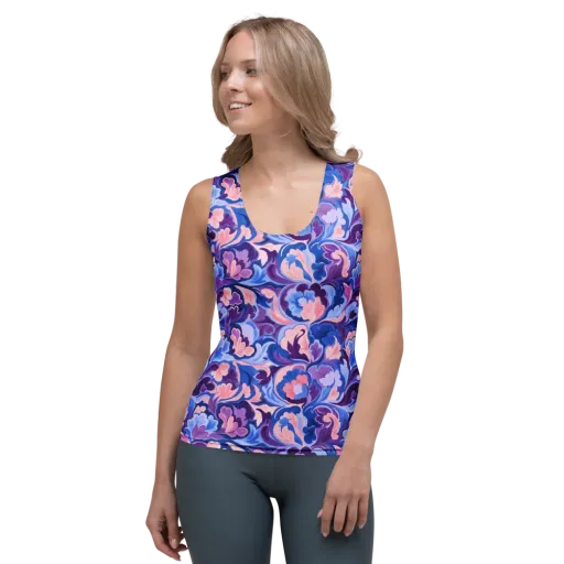 Violet Rococo on a Women's Tank Top