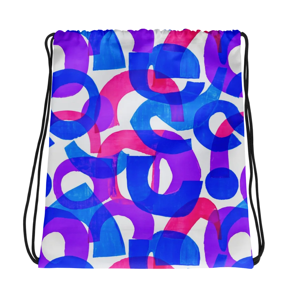 Electric Gouache on Drawstring Bag — Photo