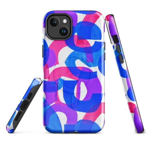 Electric Gouache on a MagSafe Tough Case for iPhone®