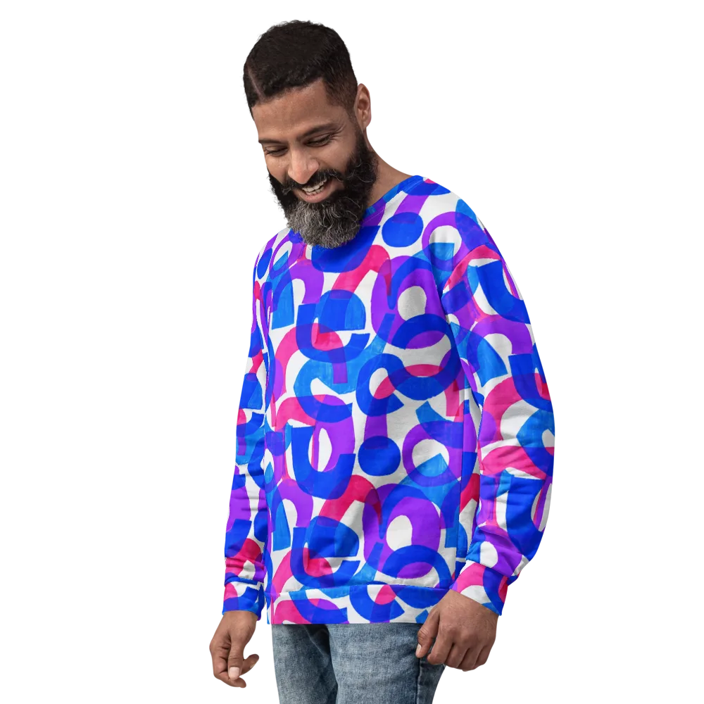 Electric Gouache on Sweatshirt — Left Front