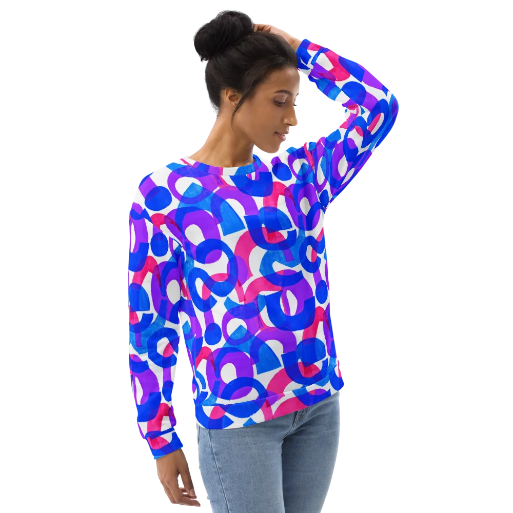 Electric Gouache on Sweatshirt — Right Front