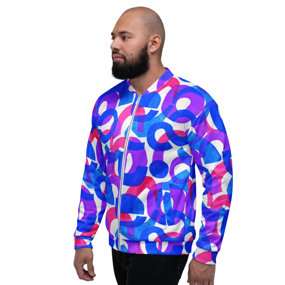 Electric Gouache on Bomber Jacket — Left