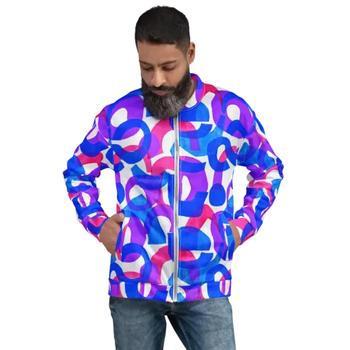 Electric Gouache on a Bomber Jacket