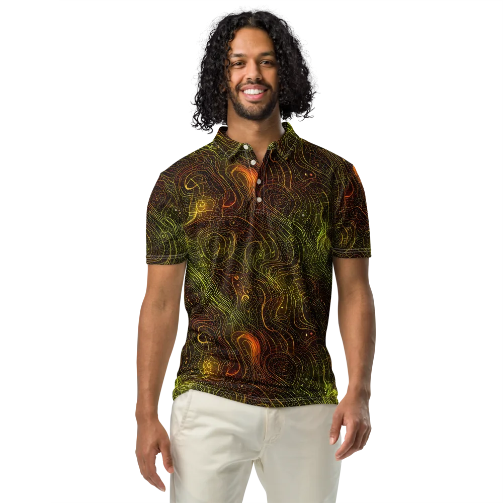 Luminous Terrain on Men's Slim Fit Polo Shirt — Front
