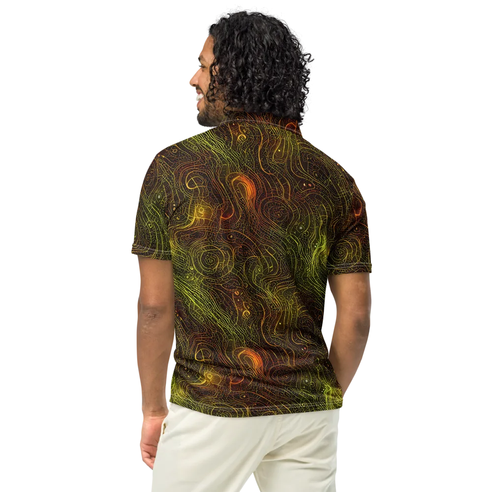 Luminous Terrain on Men's Slim Fit Polo Shirt — Back