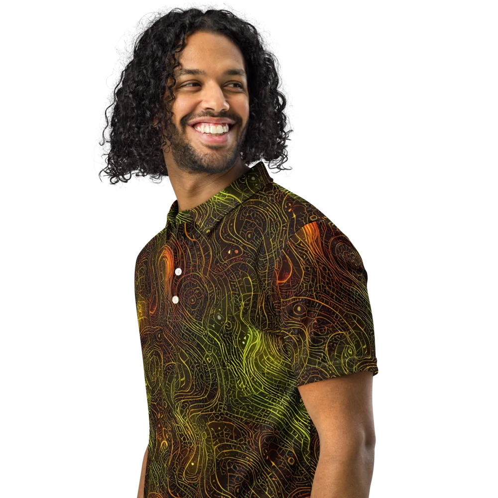 Luminous Terrain on Men's Slim Fit Polo Shirt — Left Front