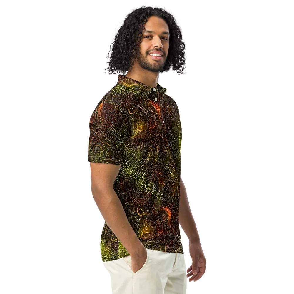 Luminous Terrain on Men's Slim Fit Polo Shirt — Right Front