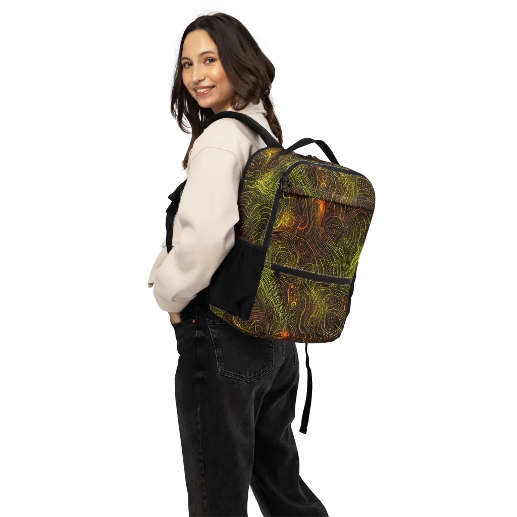 Luminous Terrain on Utility Backpack — Back
