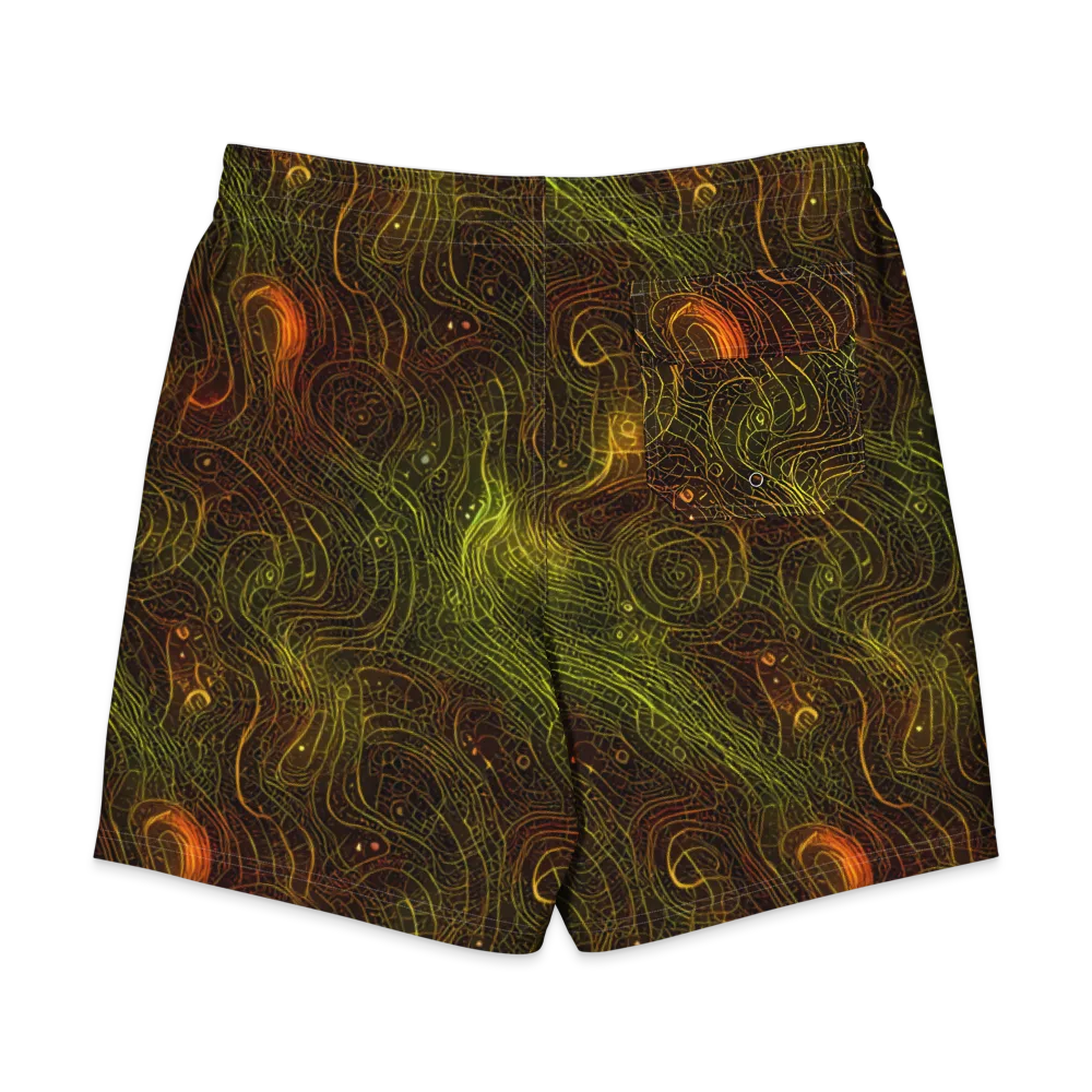 Luminous Terrain on Men's Board Shorts — Back
