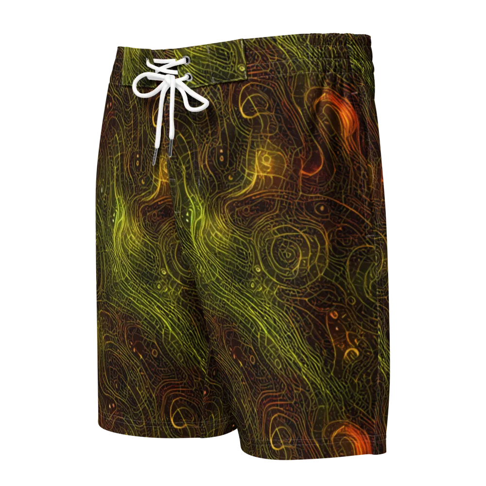 Luminous Terrain on Men's Board Shorts — Front