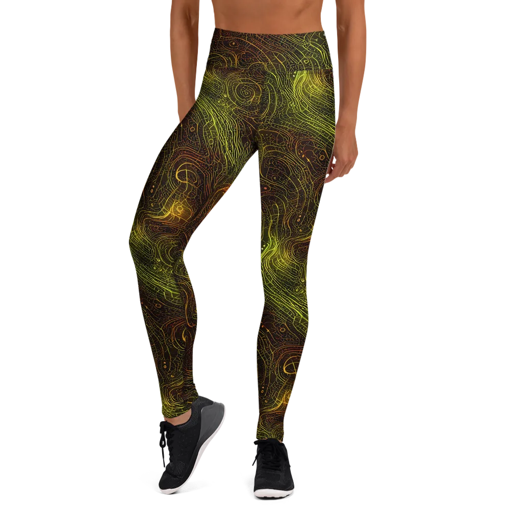 Luminous Terrain on Yoga Leggings — Front