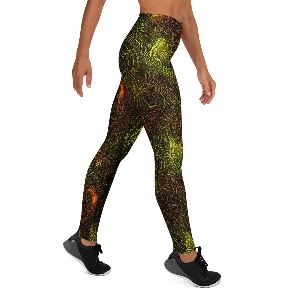 Luminous Terrain on Yoga Leggings — Right