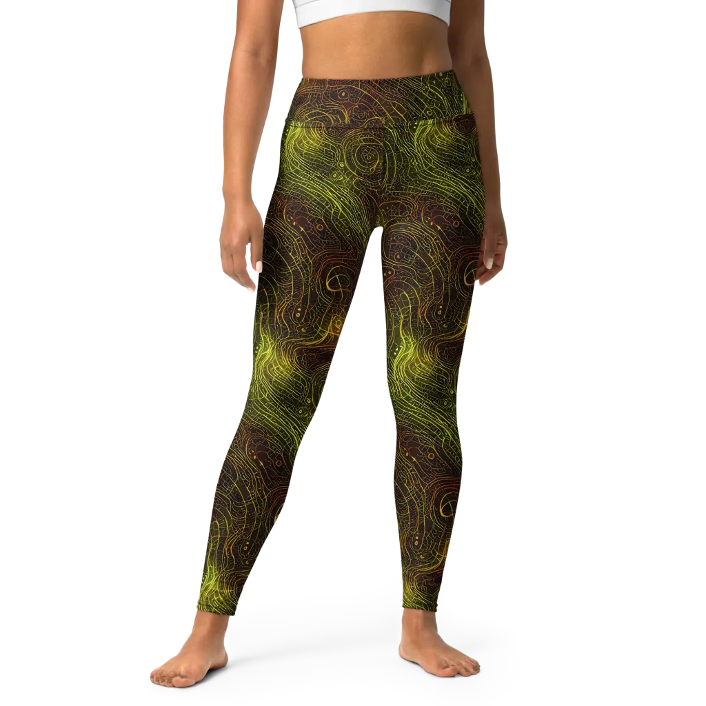 Luminous Terrain on Yoga Leggings — Front