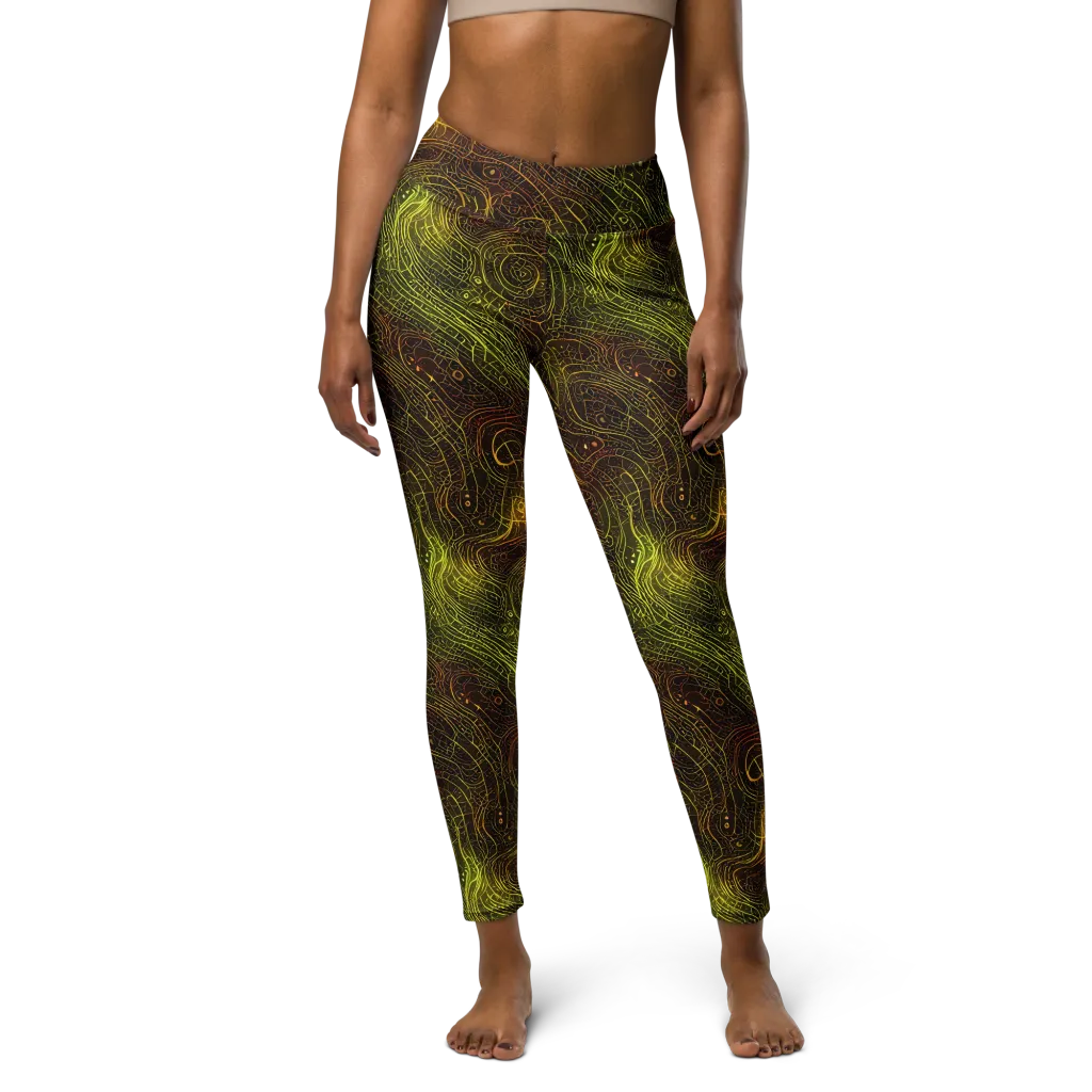 Luminous Terrain on Yoga Leggings — Front