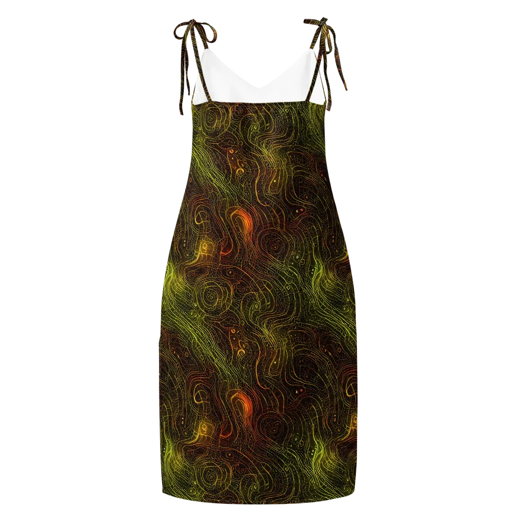 Luminous Terrain on Slip Dress — Back