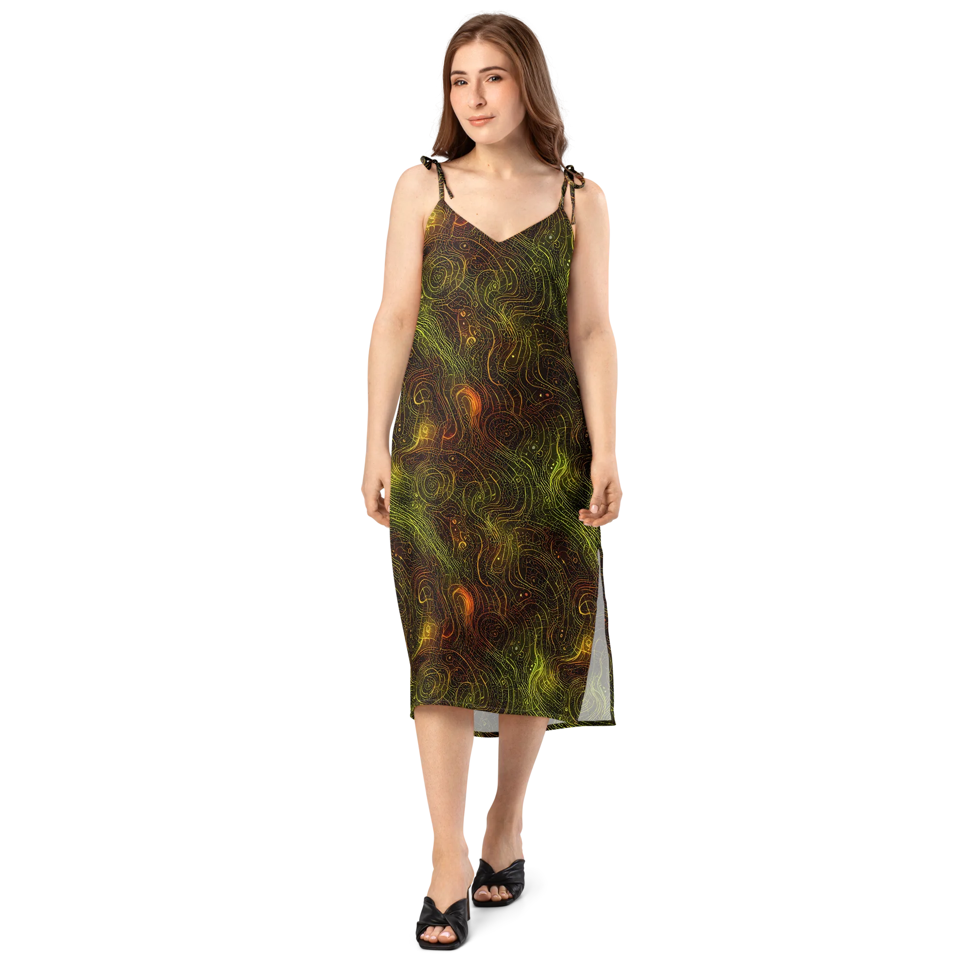 Luminous Terrain on Slip Dress — Front