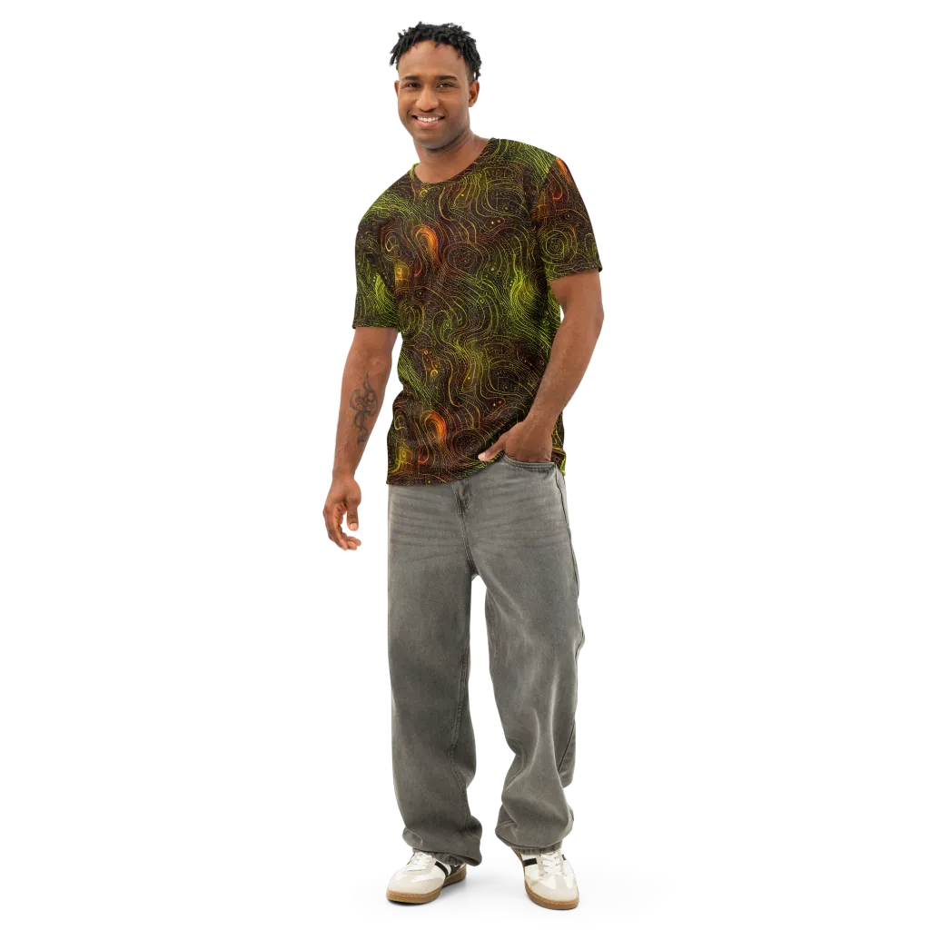 Luminous Terrain on Men's Cotton Crew Neck T-Shirt — Front