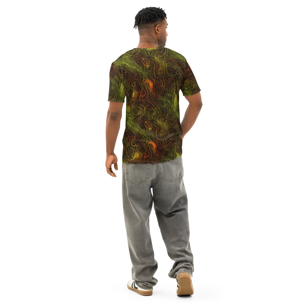 Luminous Terrain on Men's Cotton Crew Neck T-Shirt — Back