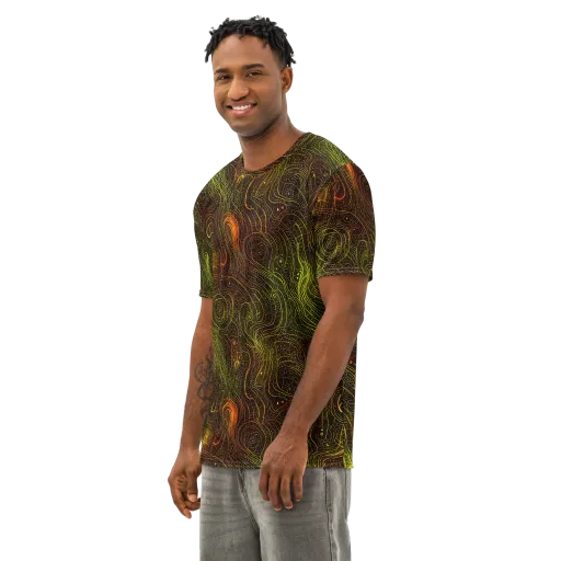 Luminous Terrain on a Men's Cotton Crew Neck T-Shirt