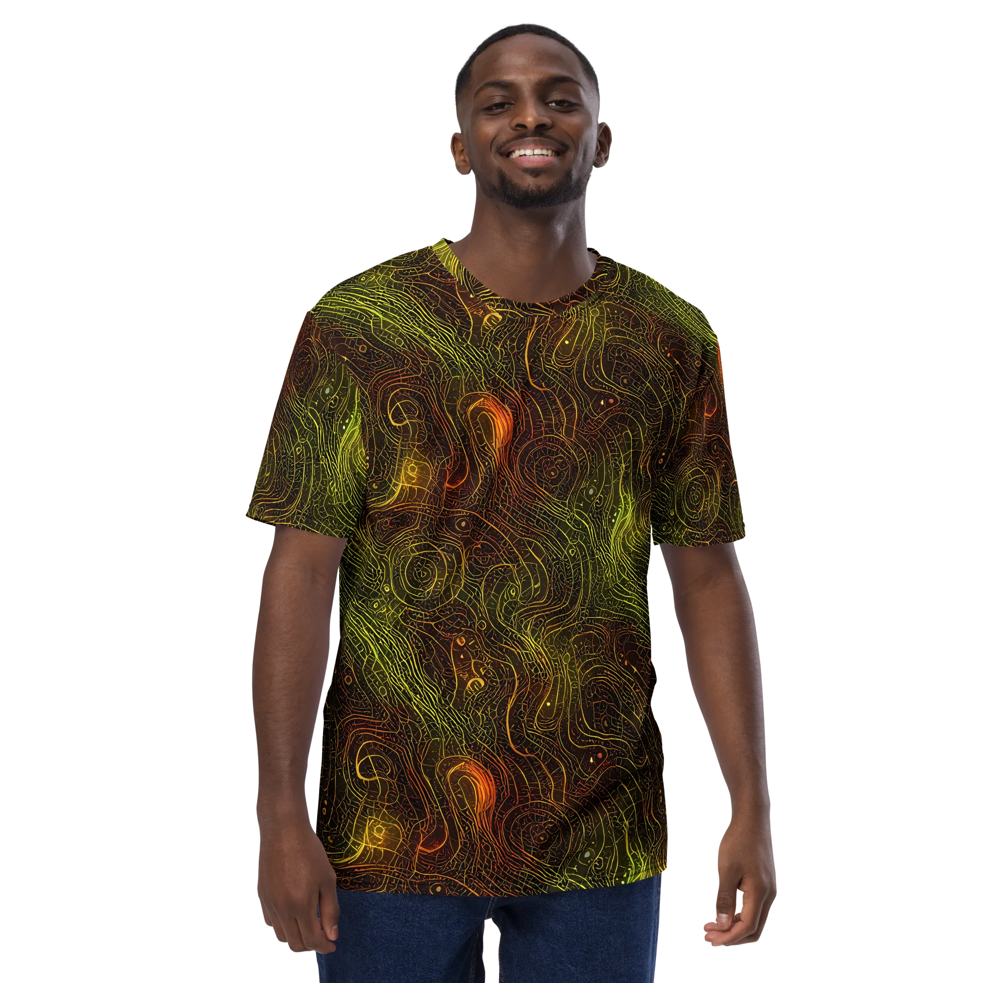 Luminous Terrain on Men's Crew Neck T-Shirt — Front