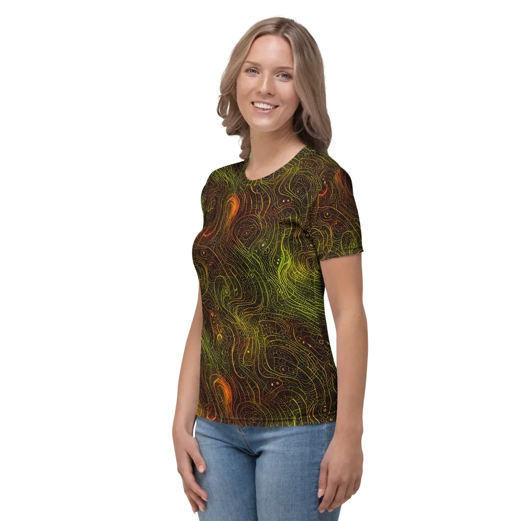 Luminous Terrain on Women's Crew Neck T-Shirt — Left