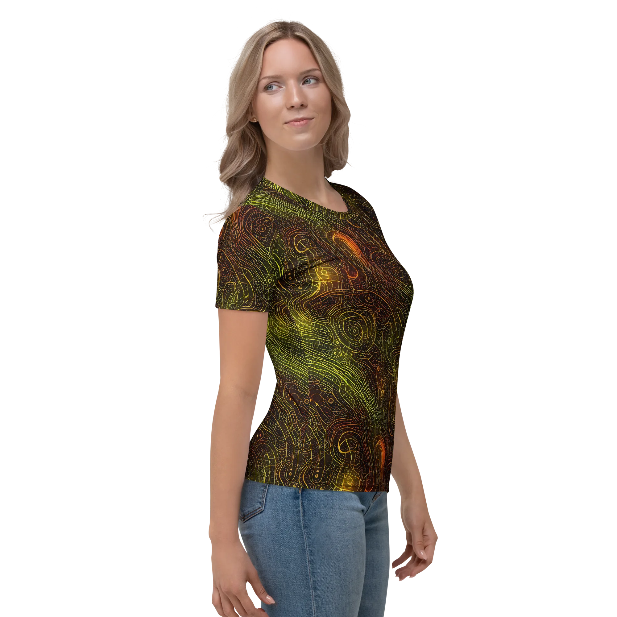 Luminous Terrain on Women's Crew Neck T-Shirt — Right