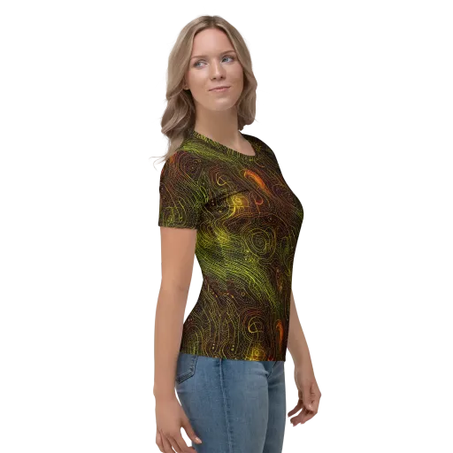 Luminous Terrain on a Women's Crew Neck T-Shirt
