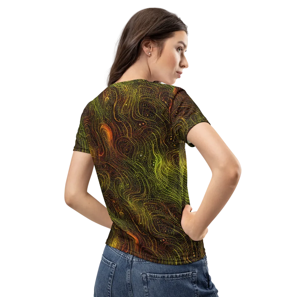 Luminous Terrain on Women's Crew Neck T-Shirt — Back