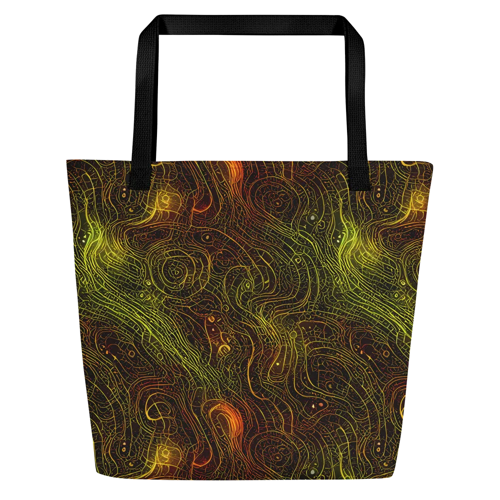 Luminous Terrain on Large Tote Bag W/ Pocket — Front