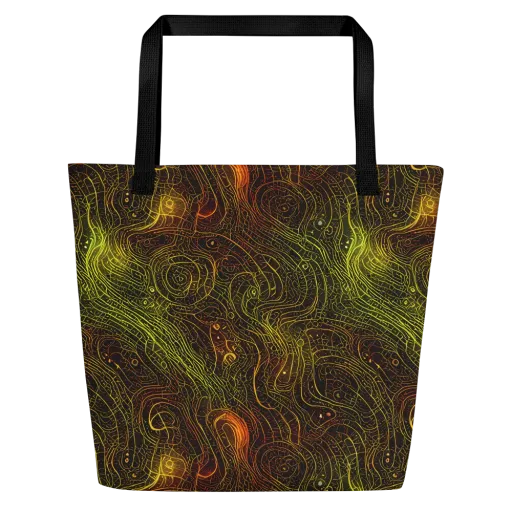 Luminous Terrain on a Large Tote Bag W/ Pocket