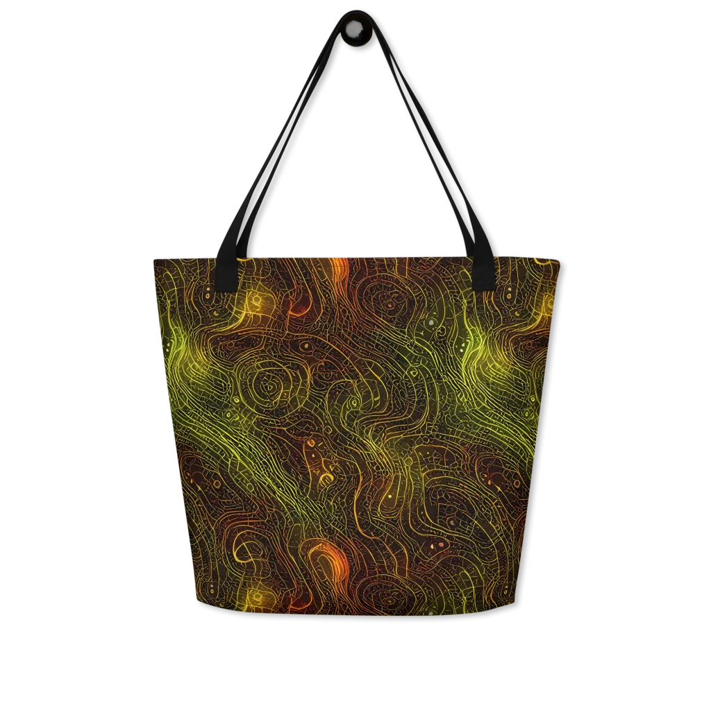 Luminous Terrain on Large Tote Bag W/ Pocket — Front