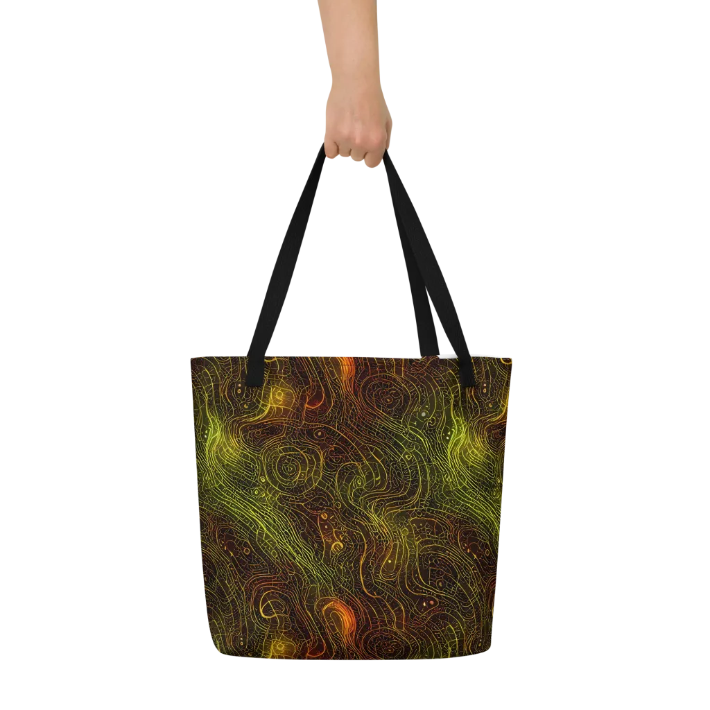 Luminous Terrain on Large Tote Bag W/ Pocket — Front