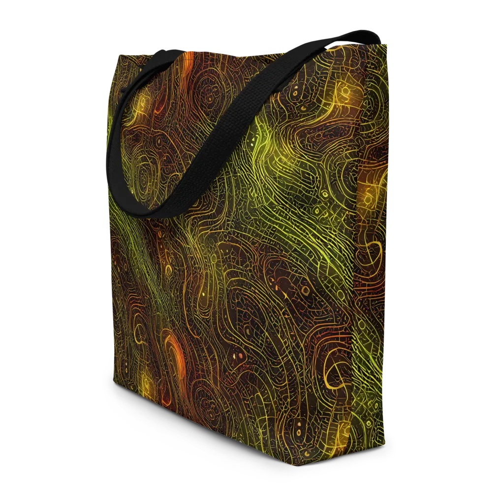 Luminous Terrain on Large Tote Bag W/ Pocket — Front