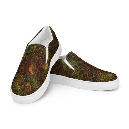 Luminous Terrain on a Women's Slip-On Canvas Shoes